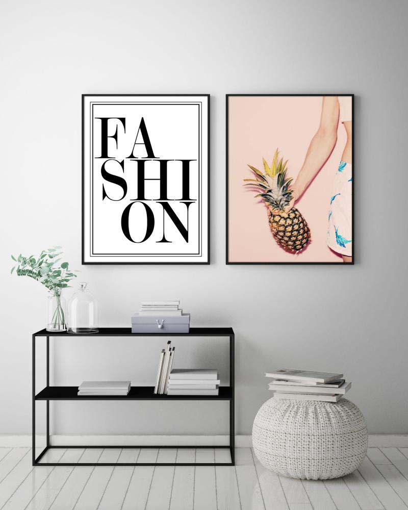 Pineapple Happy II - 50x70 cm Poster