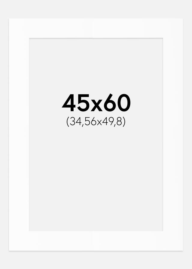 Passepartout Vit Standard (Vit Kärna) 45x60 cm (34,56x49,8)