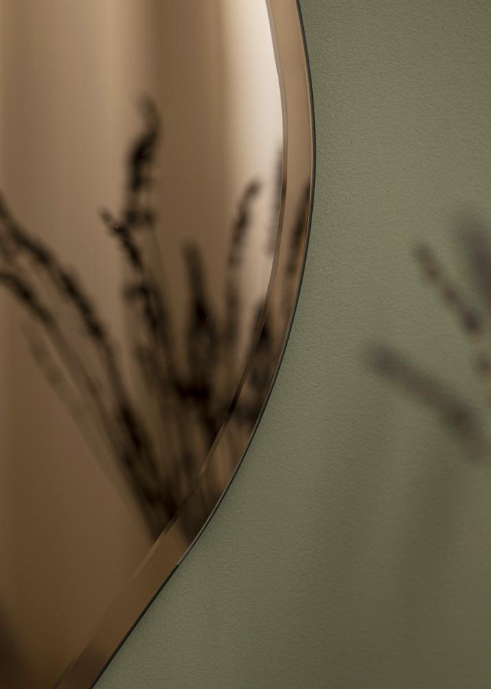 Spegel Wave Brown 55x110 cm