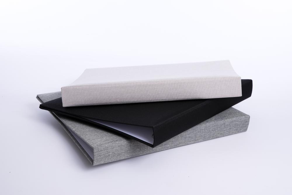 Base Line Canvas Ringpärm - Grå