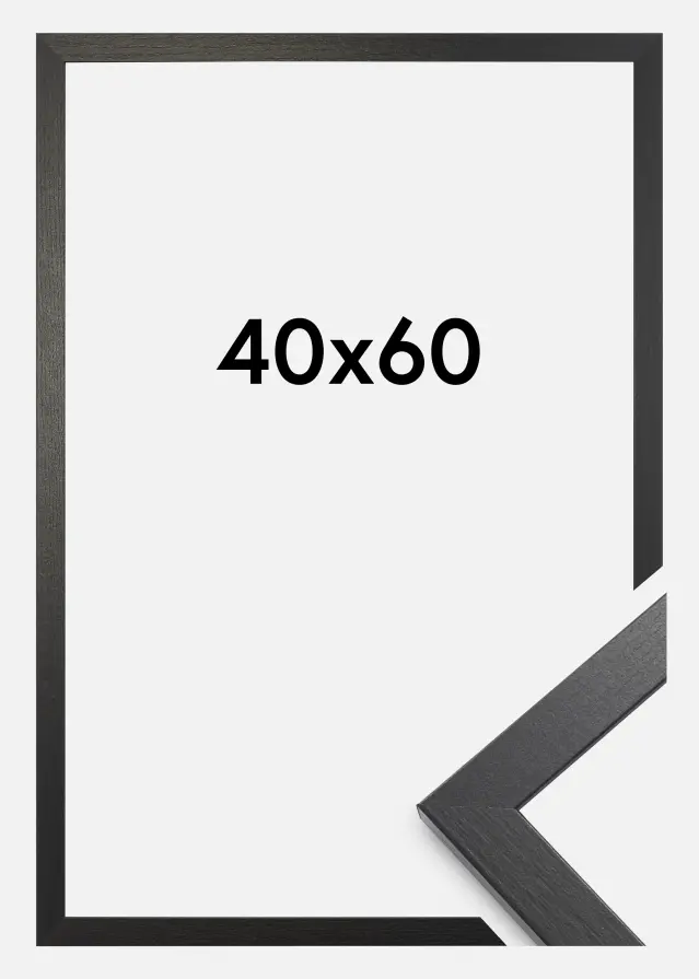 Ram Stilren Akrylglas Black Oak 40x60 cm