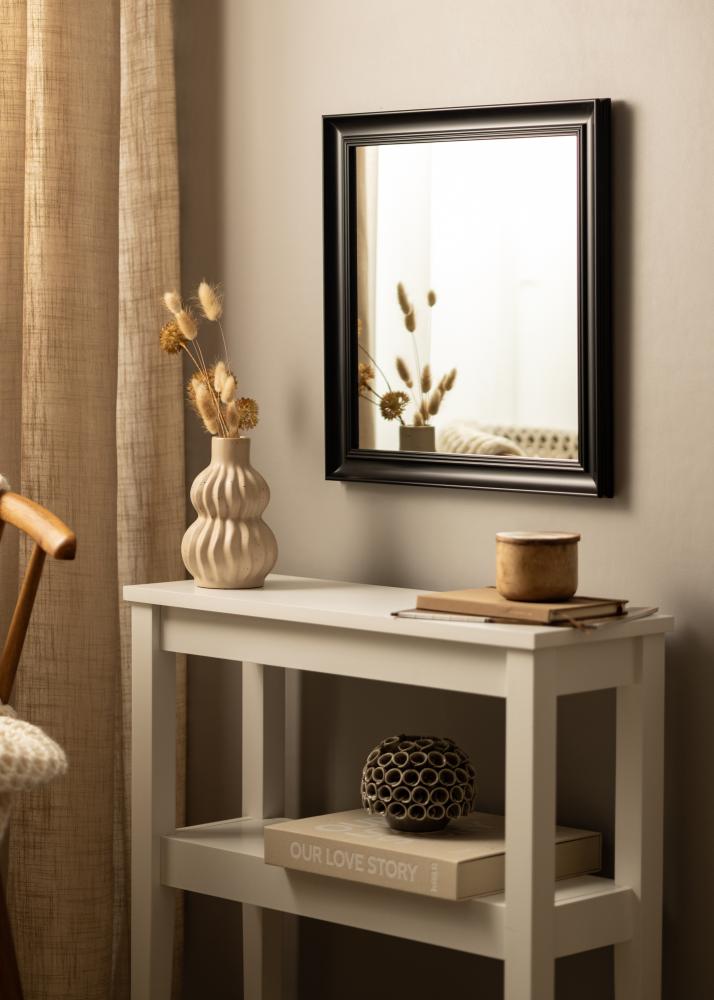 Spegel Alice Svart 48x48 cm