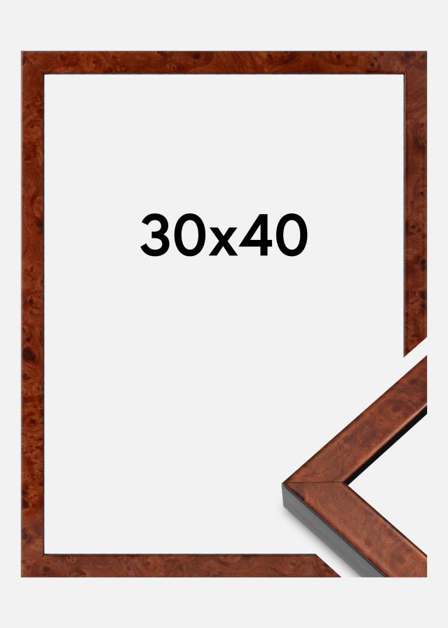 Ram Hermes Akrylglas Burr Walnut 30x40 cm