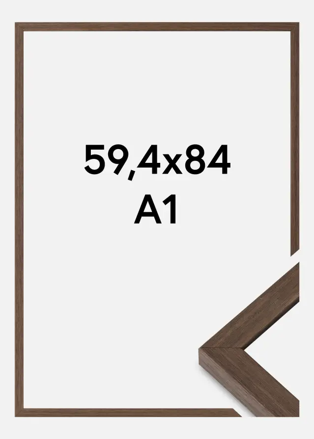 Ram Hermes Akrylglas Valnöt 59,4x84 cm (A1)