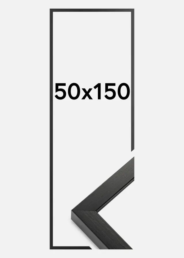 Ram Amanda Box Akrylglas Svart 50x150 cm