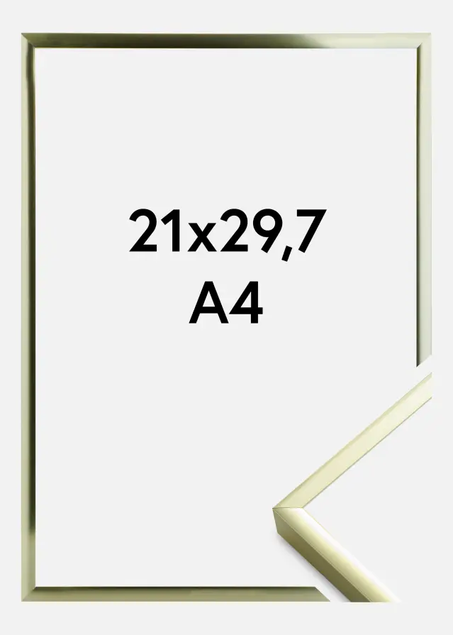 Ram Poster Frame Aluminum Gold 21x29,7 cm (A4)