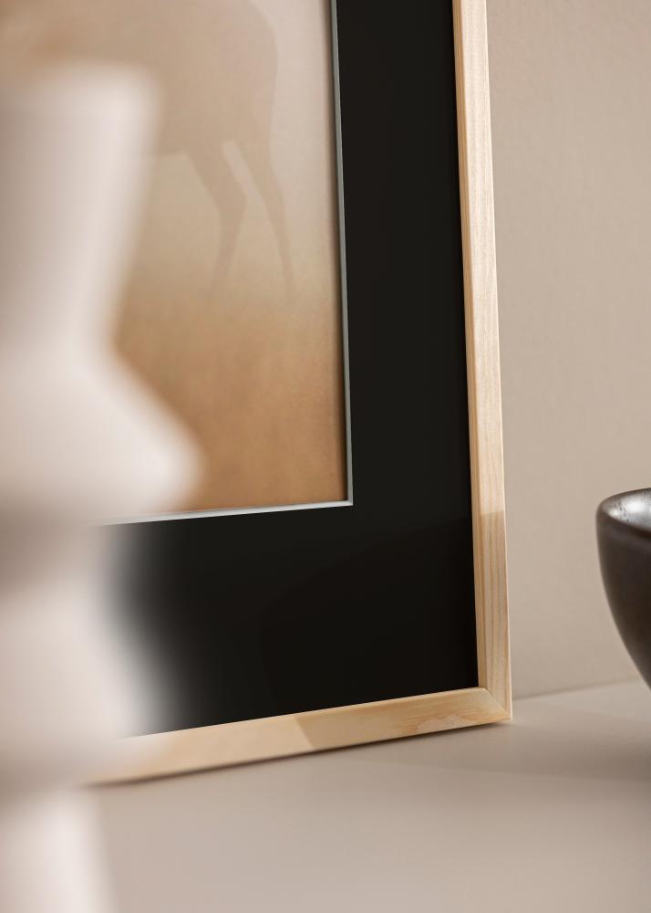 Ram Galant Furu 30x30 cm - Passepartout Svart 8x8 inches