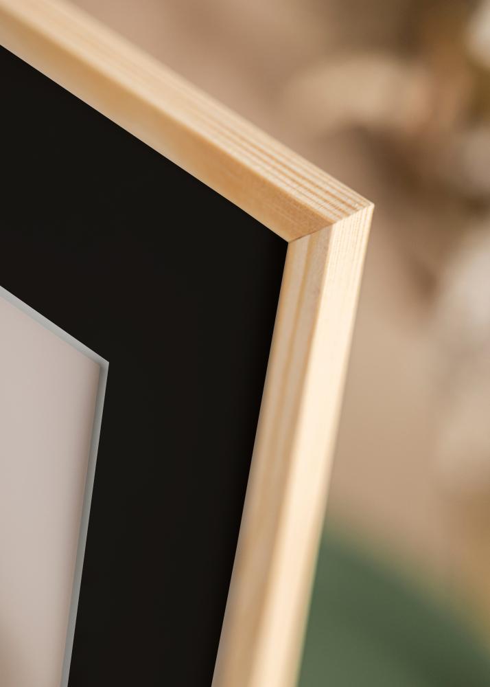 Ram Galant Furu 30x30 cm - Passepartout Svart 8x8 inches