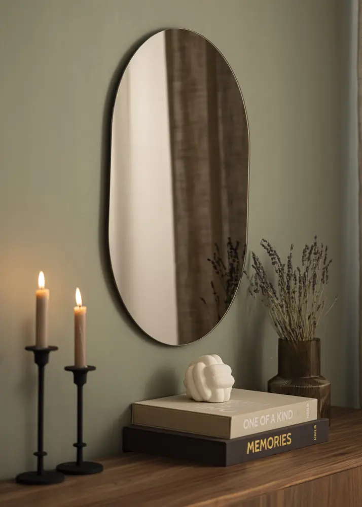 KAILA Spegel Oval Dark Bronze 50x70 cm