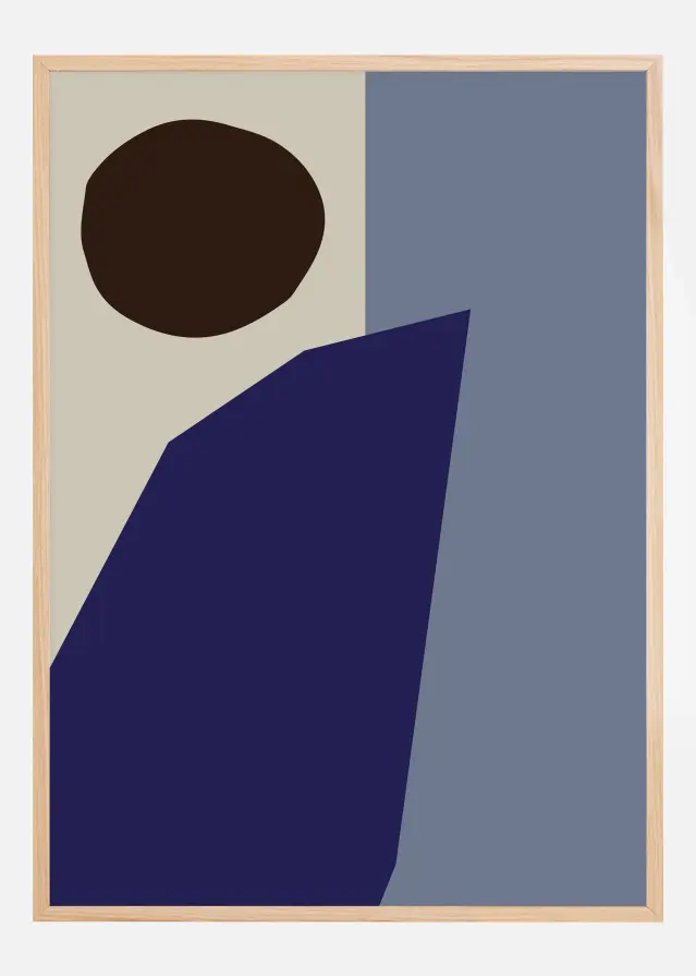 Color Blocks Blue Poster