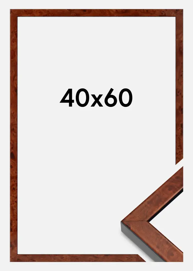Ram Hermes Akrylglas Burr Walnut 40x60 cm