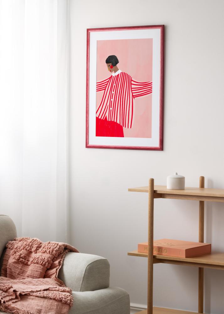 Ram Cornwall Akrylglas Mörkröd 30x30 cm