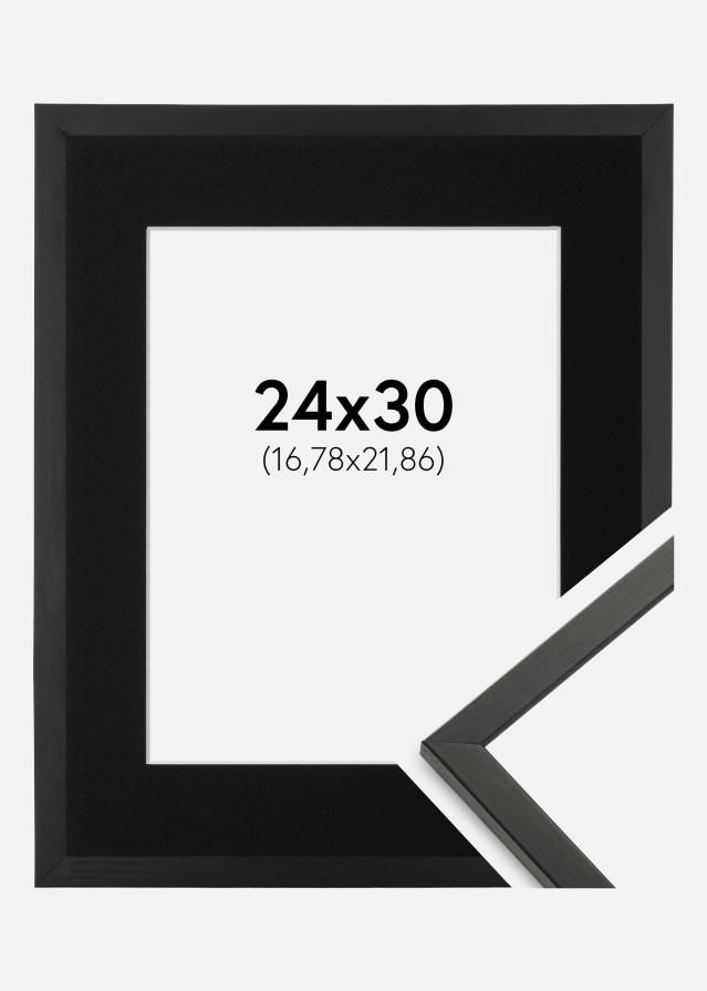 Ram Galant Svart 24x30 cm - Passepartout Svart 7x9 inches