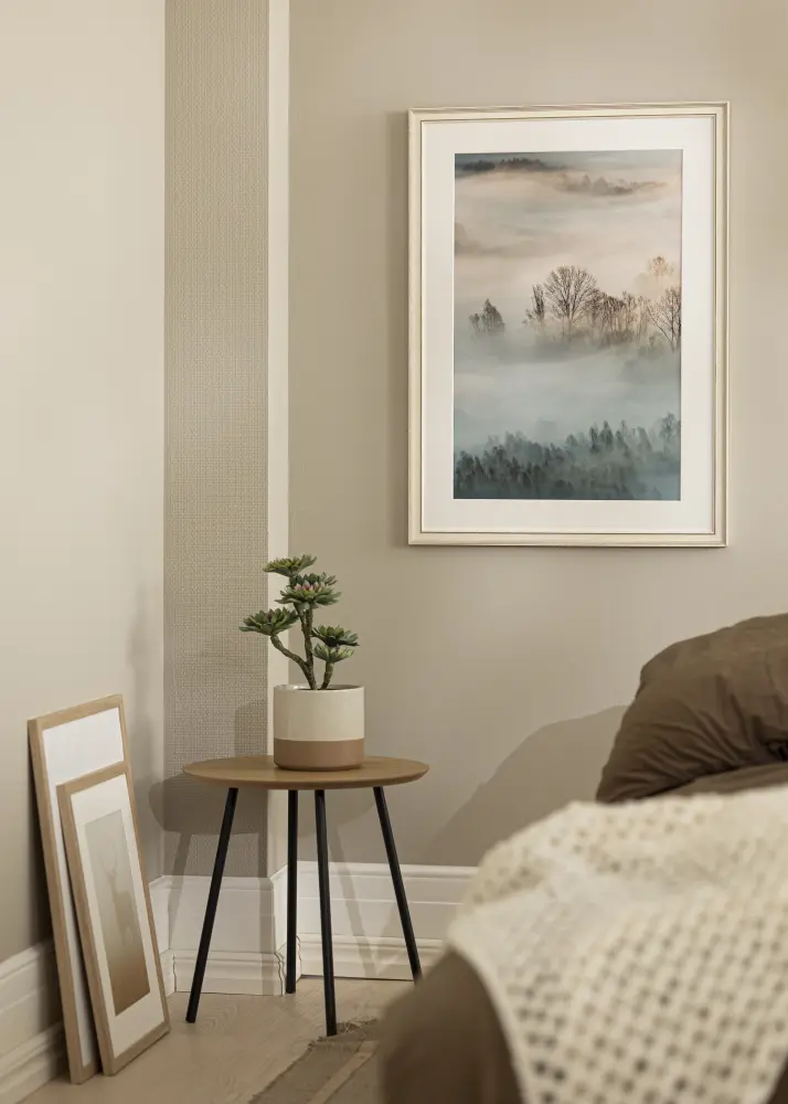 Ram Shabby Chic Vit 40x60 cm - Passepartout Vit 32,9x48,3 cm (A3+)
