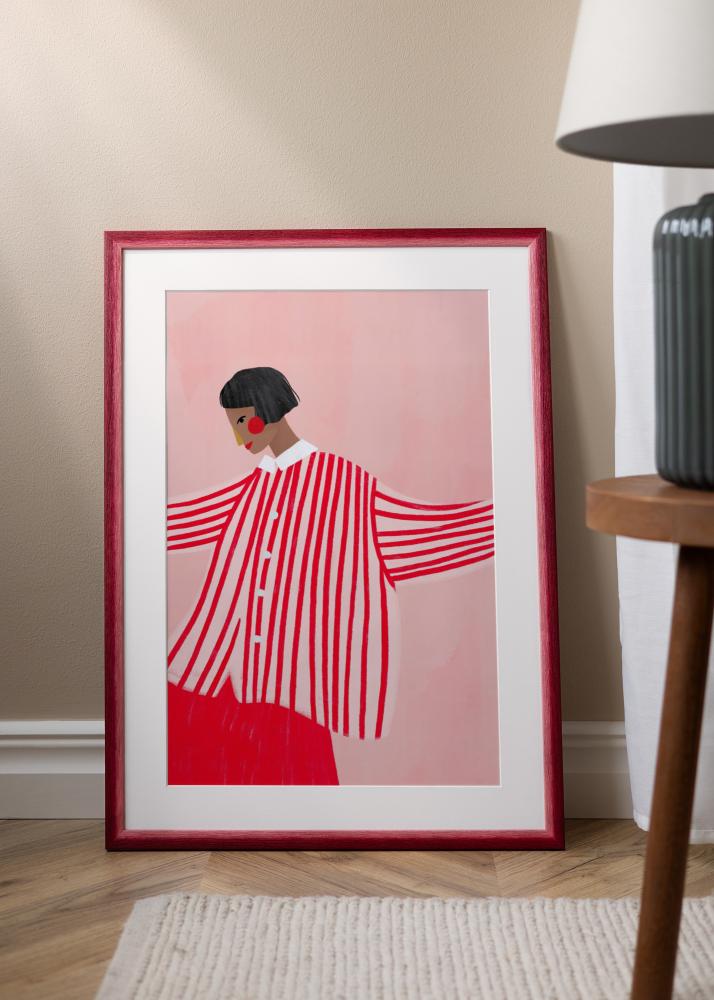 Ram Cornwall Akrylglas Mörkröd 30x30 cm