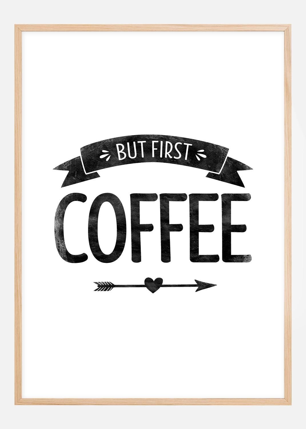 Product Image for But first coffee Retro Poster (21x29.7 cm (A4))