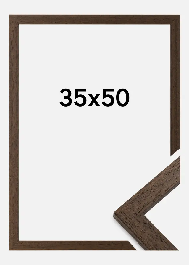 Ram Brown Wood Akrylglas 35x50 cm