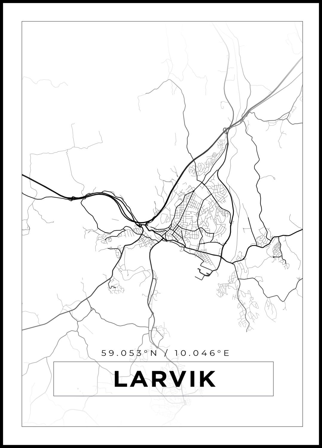 Product Image for Karta - Lavrik - Vit Poster (40x50 cm)