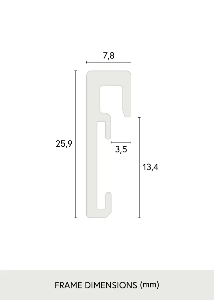Ram Nielsen Premium Antireflex Blank Svart 30x40 cm
