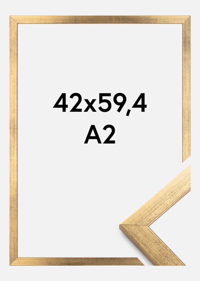 Ram Stilren Akrylglas Guld 42x59,4 cm (A2)