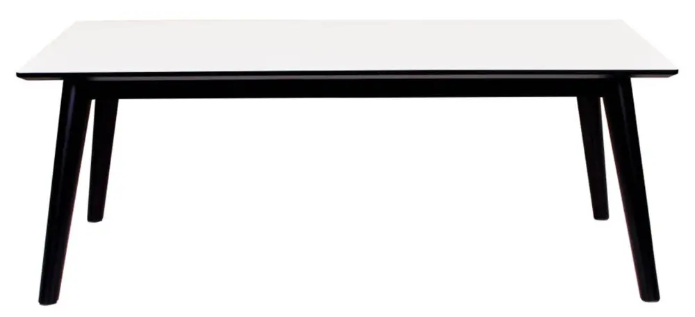 Soffbord Copenhagen 60x120 cm - Vit/Svart