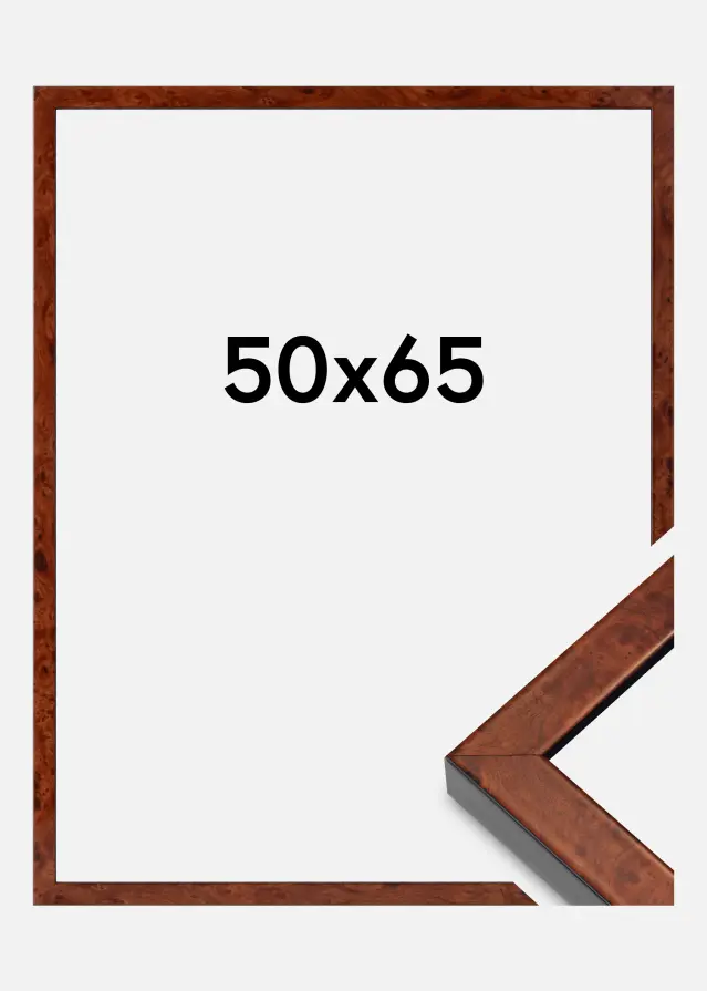 Ram Hermes Akrylglas Burr Walnut 50x65 cm