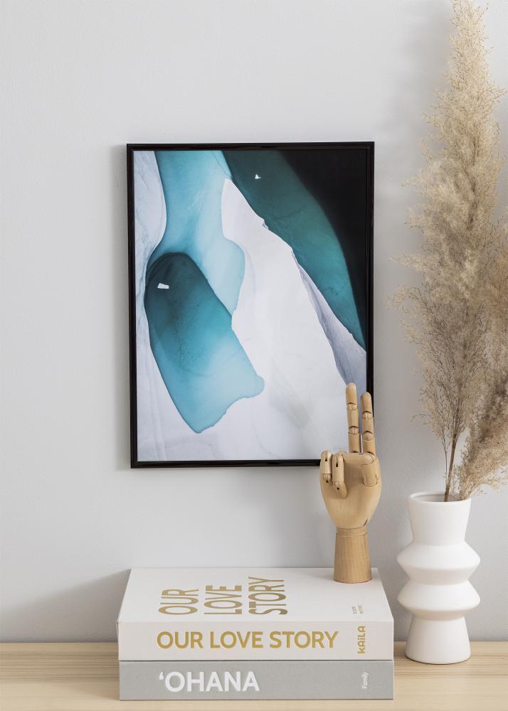 Ram New Lifestyle Espresso Brown 30x40 cm - Passepartout Svart 21x30 cm