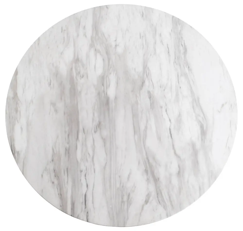 Soffbord Bolzano 70x70 cm - Marmor/Mässing