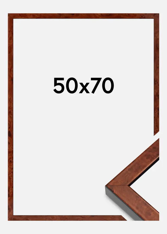 Ram Hermes Akrylglas Burr Walnut 50x70 cm