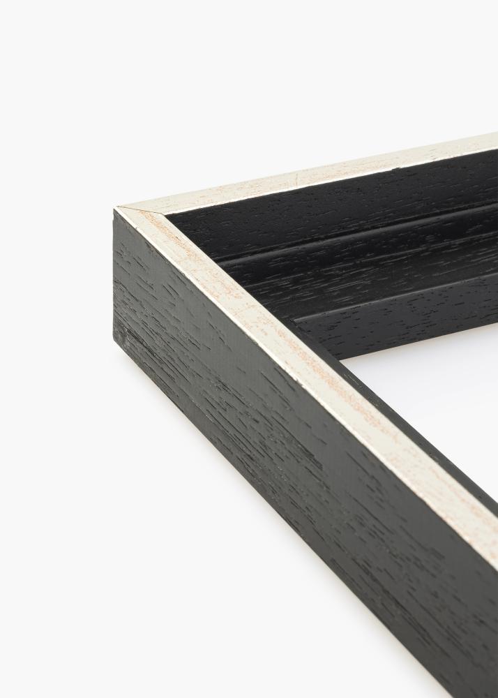 Canvasram Lexington Svart / Silver 50x50 cm