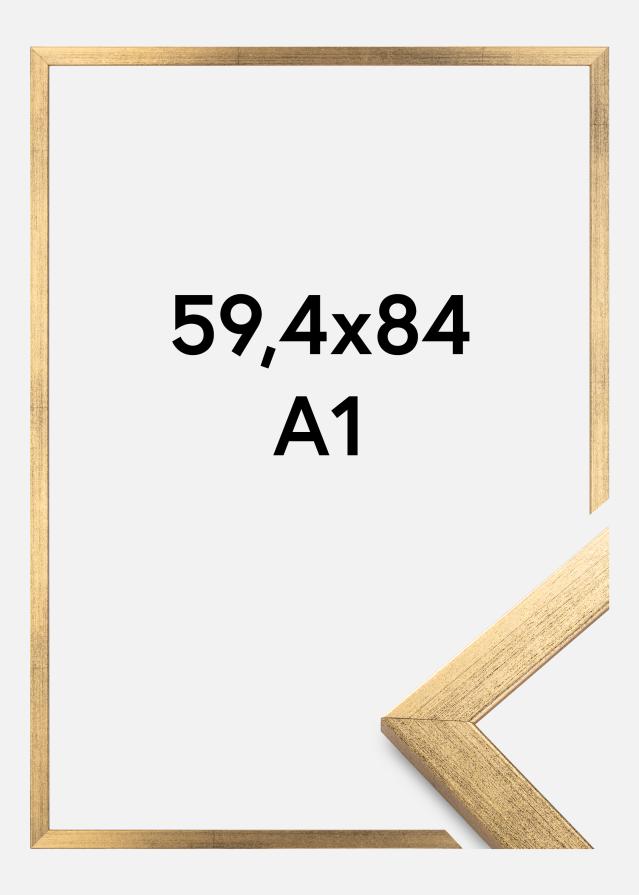 Ram Stilren Akrylglas Guld 59,4x84,1 cm (A1)