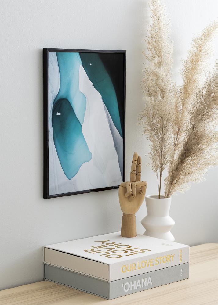 Ram New Lifestyle Espresso Brown 30x40 cm - Passepartout Svart 21x30 cm