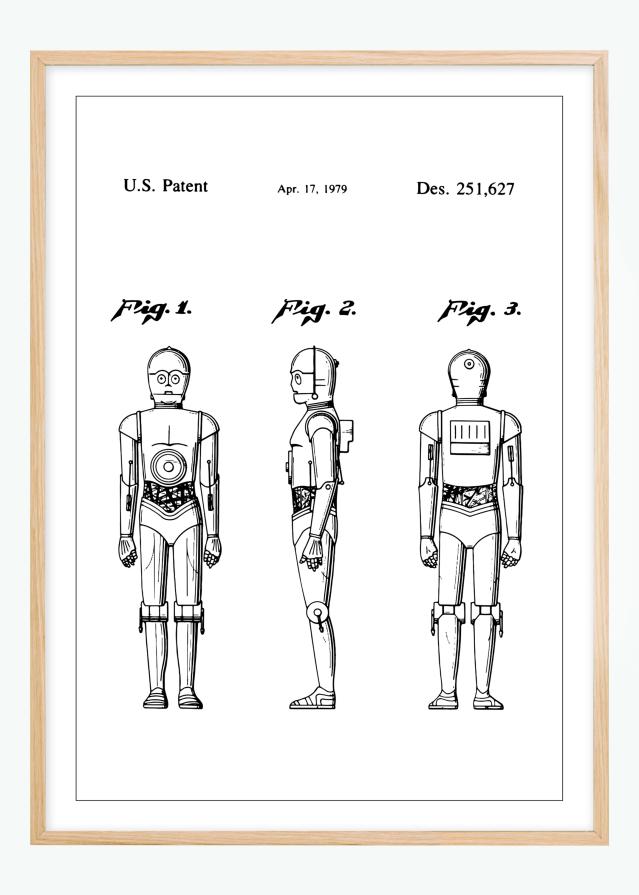 Patentritning - Star Wars - C-3PO Poster