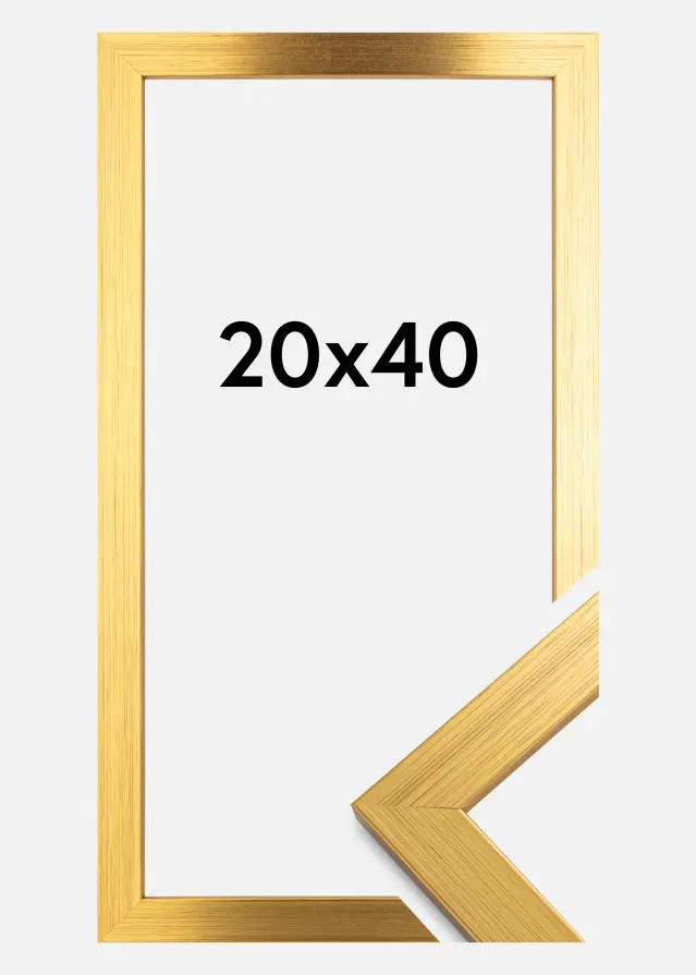 Ram Gold Wood Akrylglas 20x40 cm