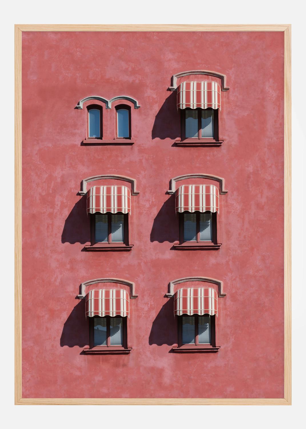 Red wall Poster (30x40 cm)