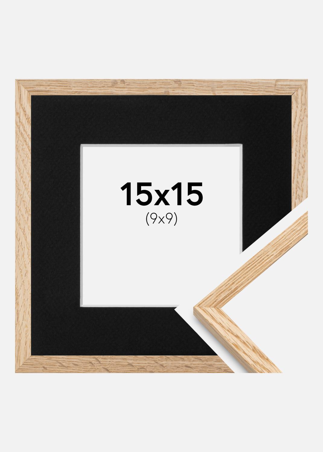 Product Image for Ram Tunn Ek 15x15 cm - Passepartout Svart 10x10 cm