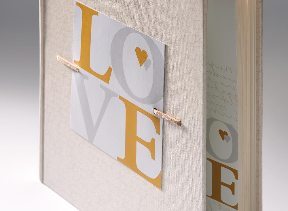 Comunità Bröllopsalbum - 28x30,5 cm (50 Vita sidor / 25 blad)