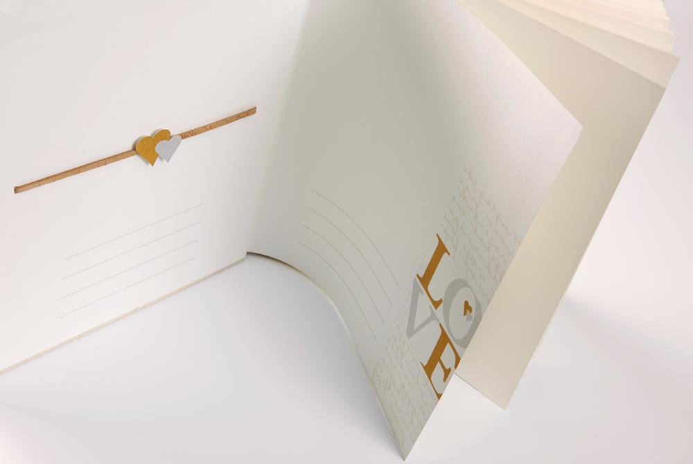 Comunità Bröllopsalbum - 28x30,5 cm (50 Vita sidor / 25 blad)