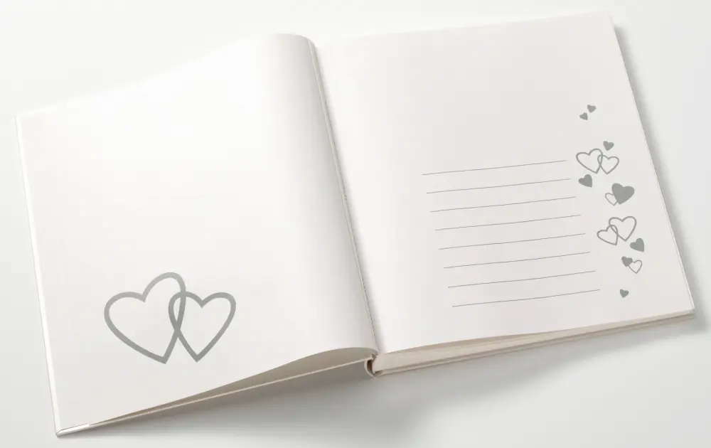 Ti Amo Album - 28x30,5 cm (60 Vita sidor / 30 blad)