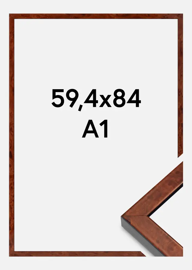 Ram Hermes Akrylglas Burr Walnut 59,4x84 cm (A1)