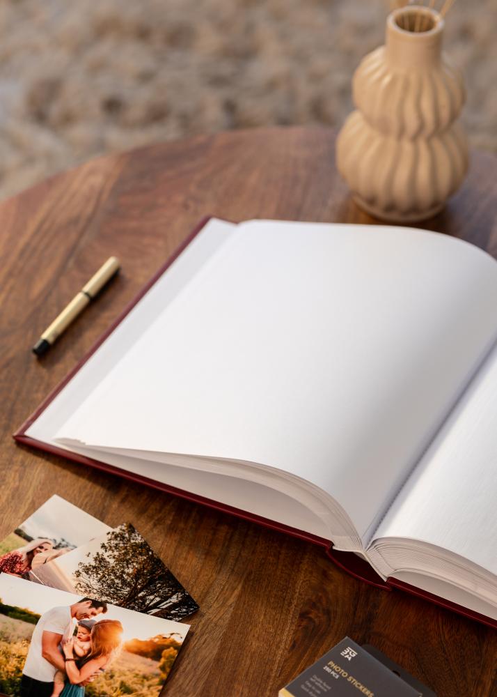 Classico Album Röd - 30x33 cm (100 Vita sidor / 50 blad)