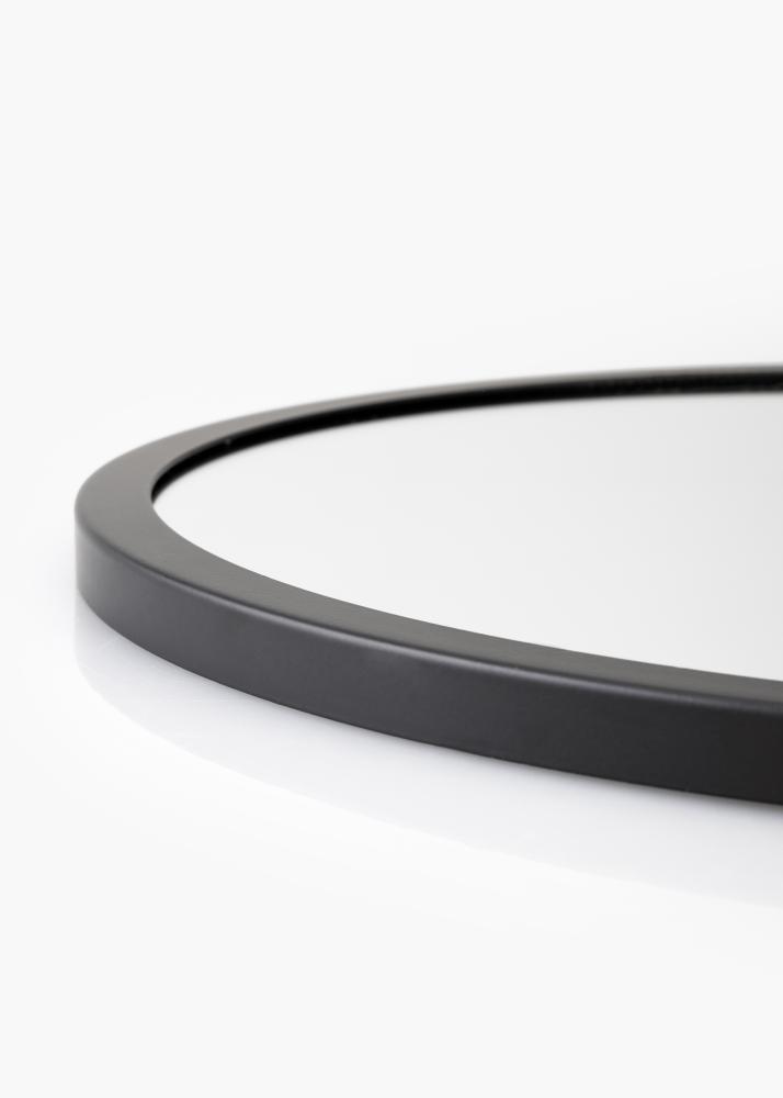 KAILA Rund Spegel Rope - Svart 30 cm Ø