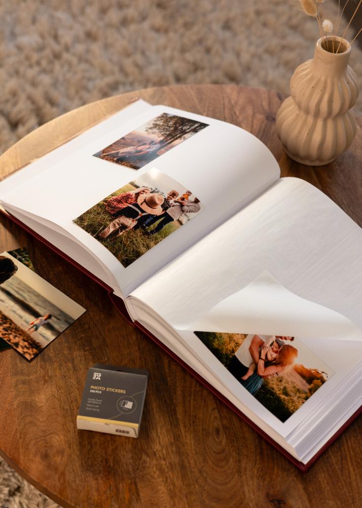 Classico Album Röd - 30x33 cm (100 Vita sidor / 50 blad)