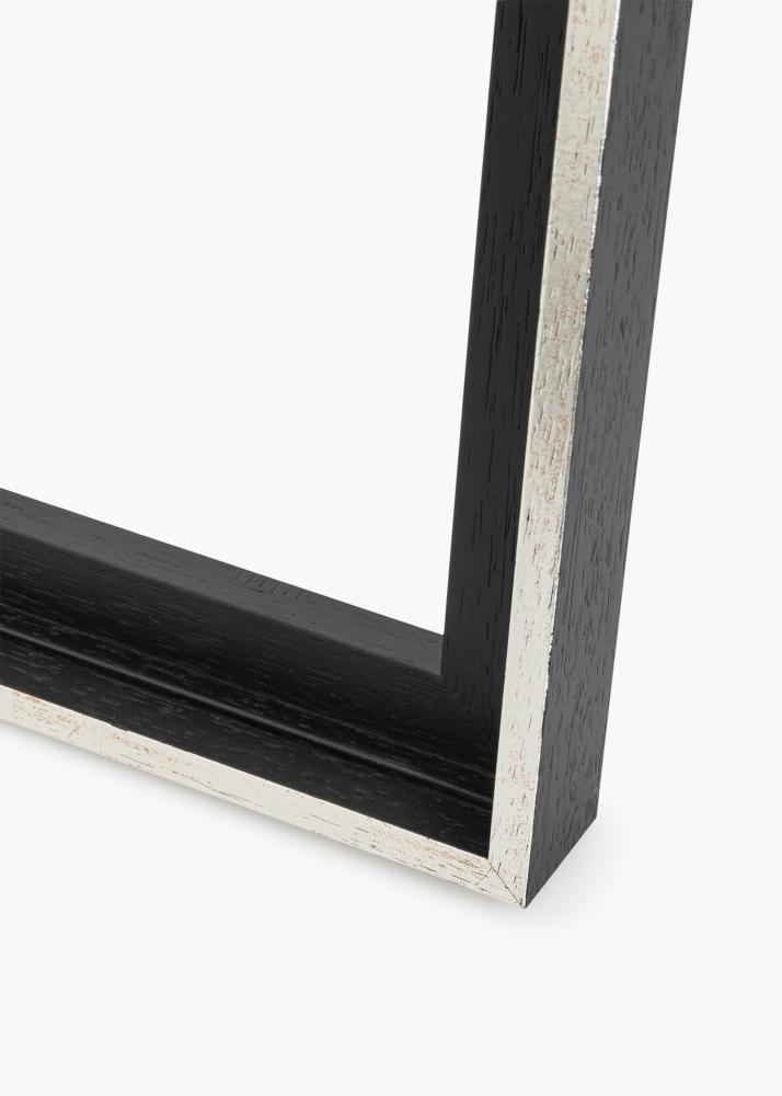 Canvasram Lexington Svart / Silver 50x50 cm