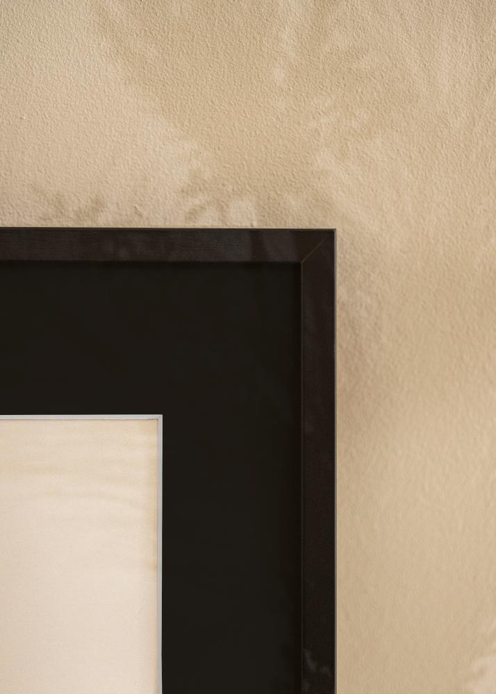 Ram E-Line Svart 30x40 cm - Passepartout Svart 21x29,7 cm (A4)