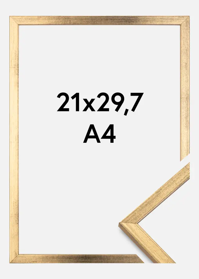 Ram Galant Akrylglas Guld 21x29,7 cm (A4)