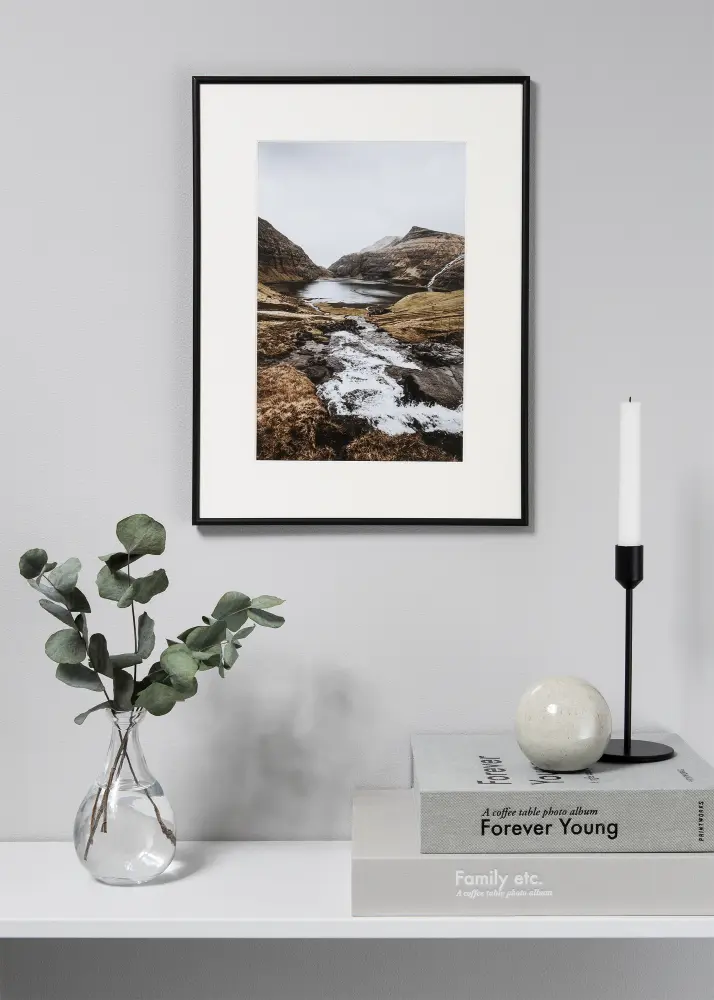 Passepartout XL Standard Vit (Vit Kärna) 60x80 cm (41x58,4 - A2)