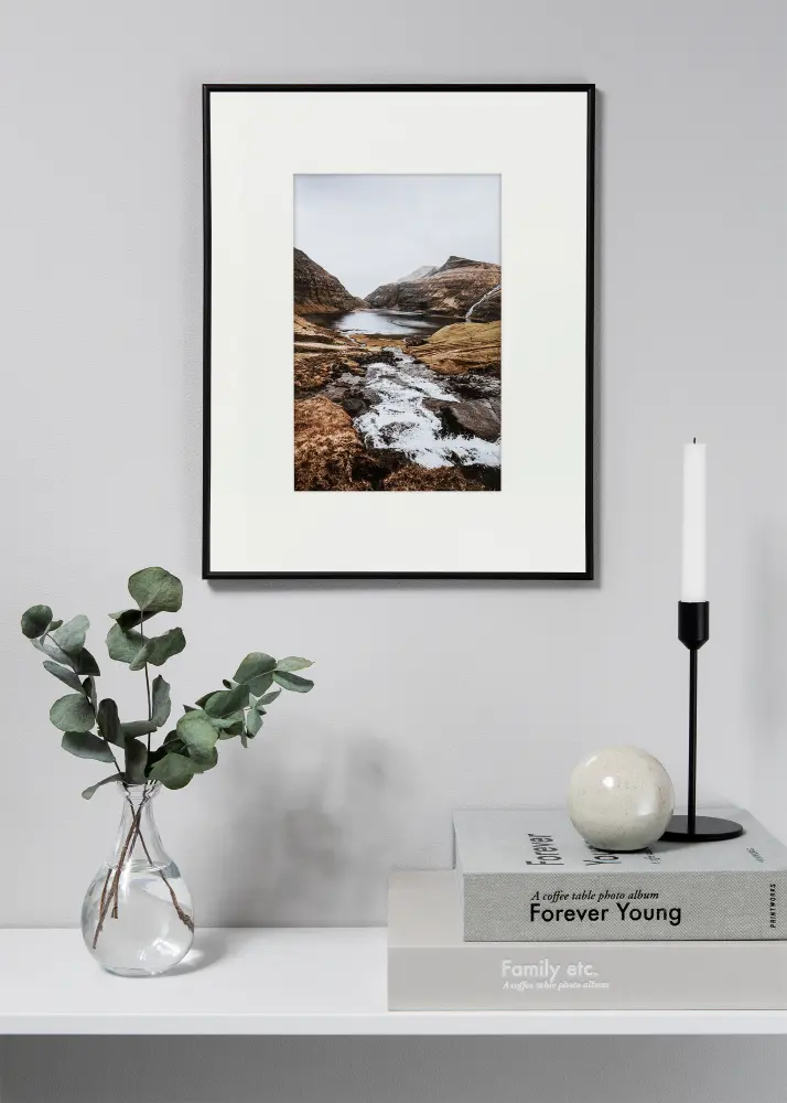 Passepartout XL Vit (Vit kärna) 60x80 cm (39x59)