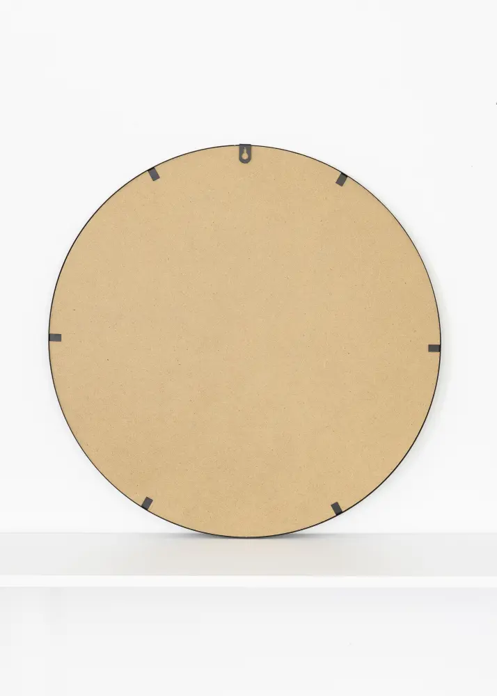KAILA Rund Spegel Triangles - Svart 55 cm Ø