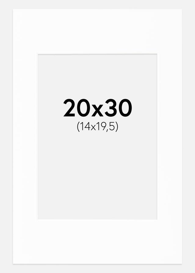 Passepartout Canson Vit (Vit kärna) 20x30 cm (14x19,5)